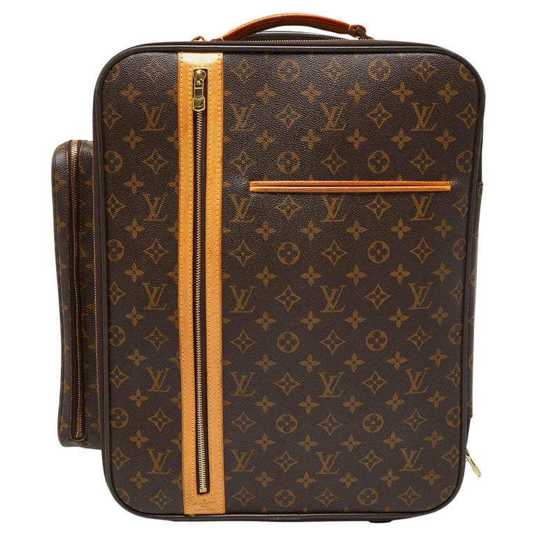 Louis Vuitton Bisten Suitcase 65 Monogram with Stickers For Sale at 1stDibs