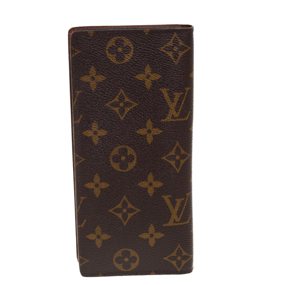 The Brazza wallet by Louis Vuitton will instantly become your favorite. It comes with multiple card slots, a bill compartment, and pockets. Made from monogram canvas, the wallet is designed in a sleek shape to easily fit into your bags.

Includes: