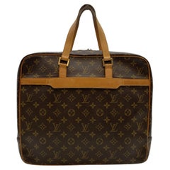 Louis Vuitton Monogram Men's Women's Carryall Laptop Travel Briefcase Clutch  Bag For Sale at 1stDibs