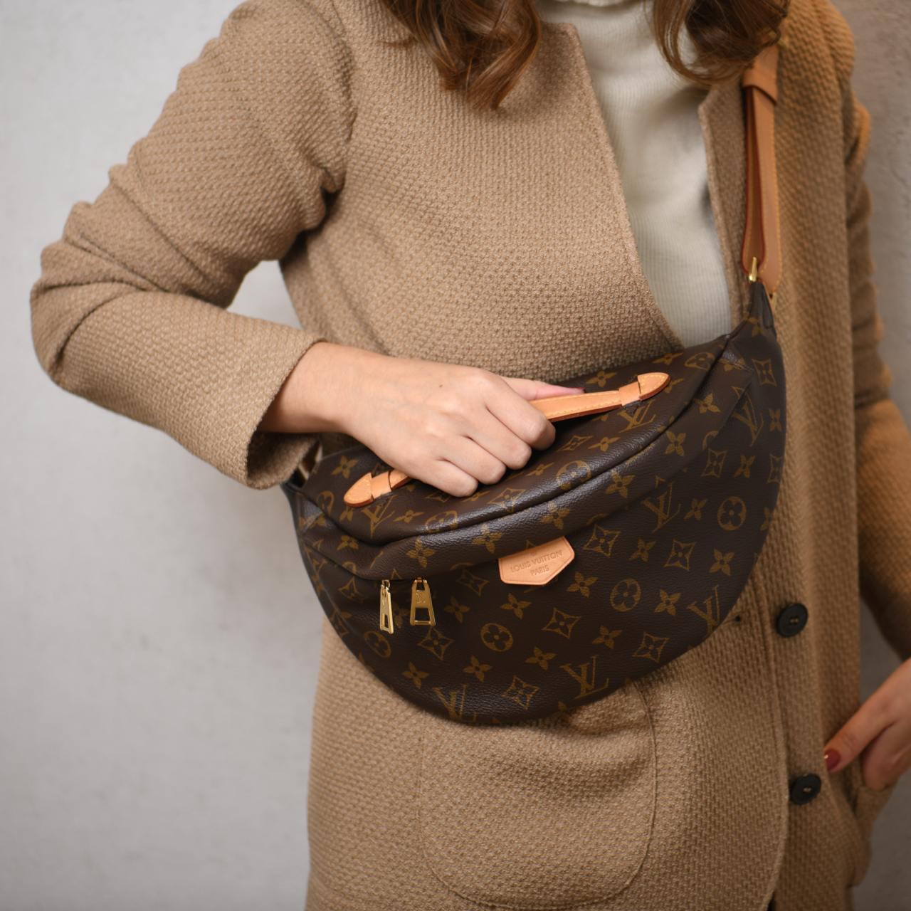 Brown Louis Vuitton Monogram Canvas Bumbag For Sale