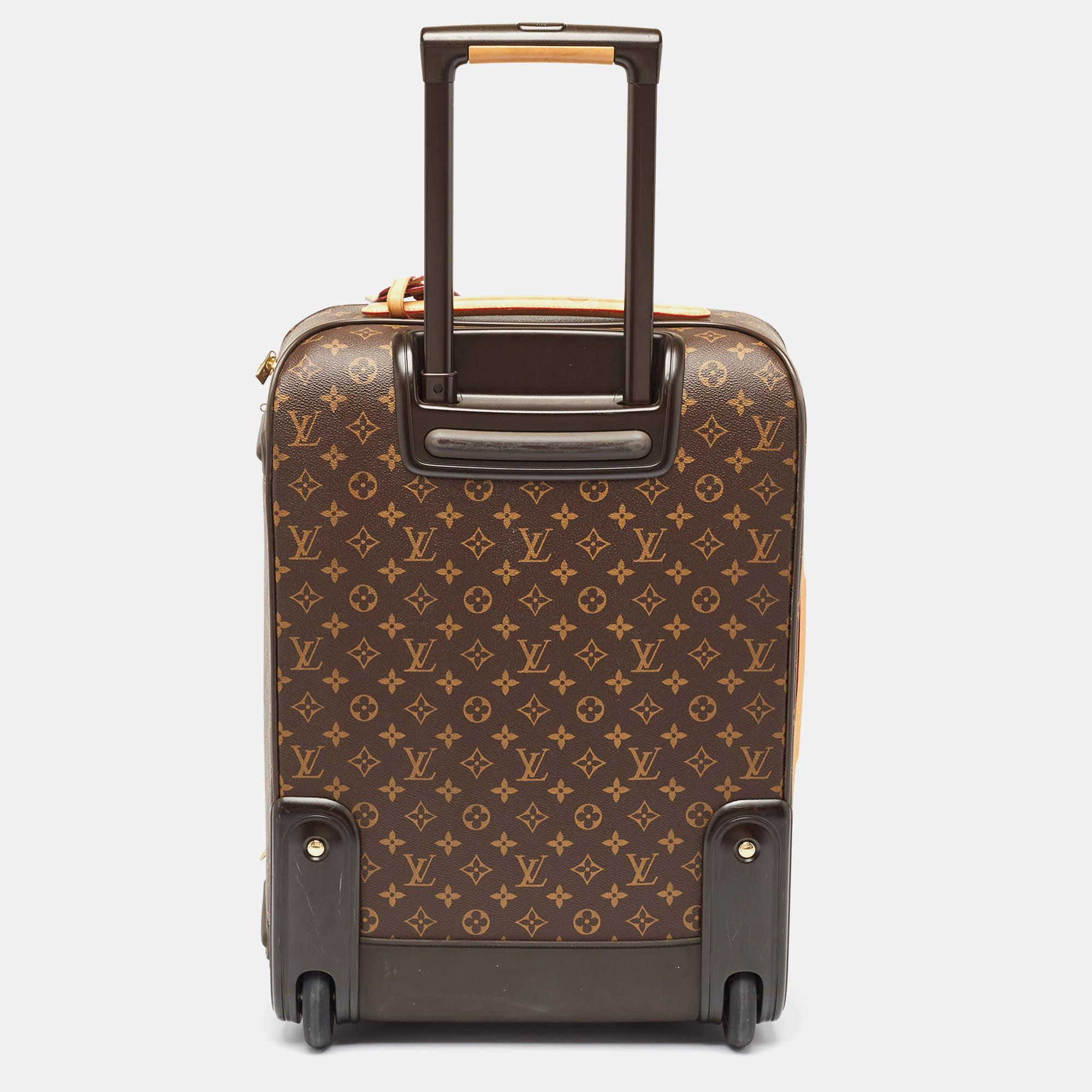Louis Vuitton Monogram Canvas Business Pegase 55 Luggage In Good Condition In Dubai, Al Qouz 2