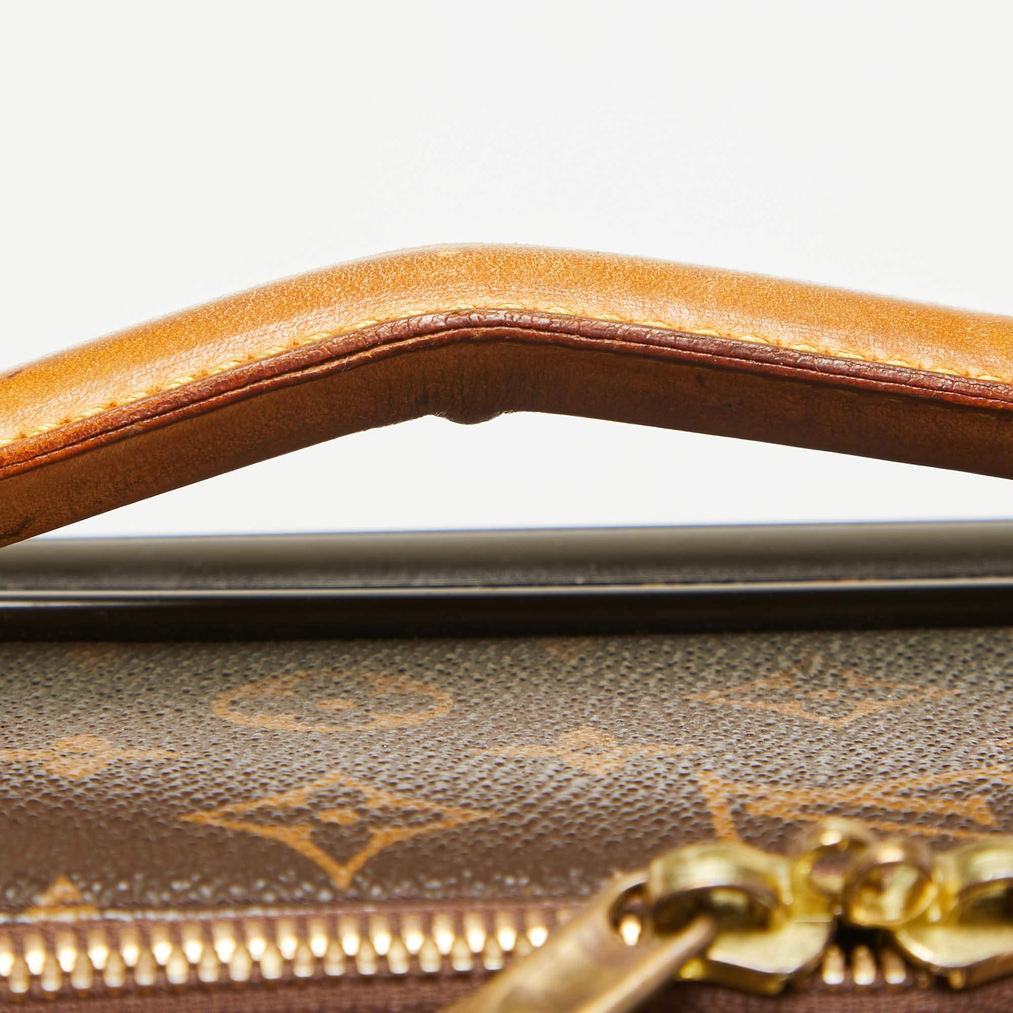 Louis Vuitton Monogram Canvas Business Pegase 55 Gepäckstücke aus Segeltuch im Angebot 3