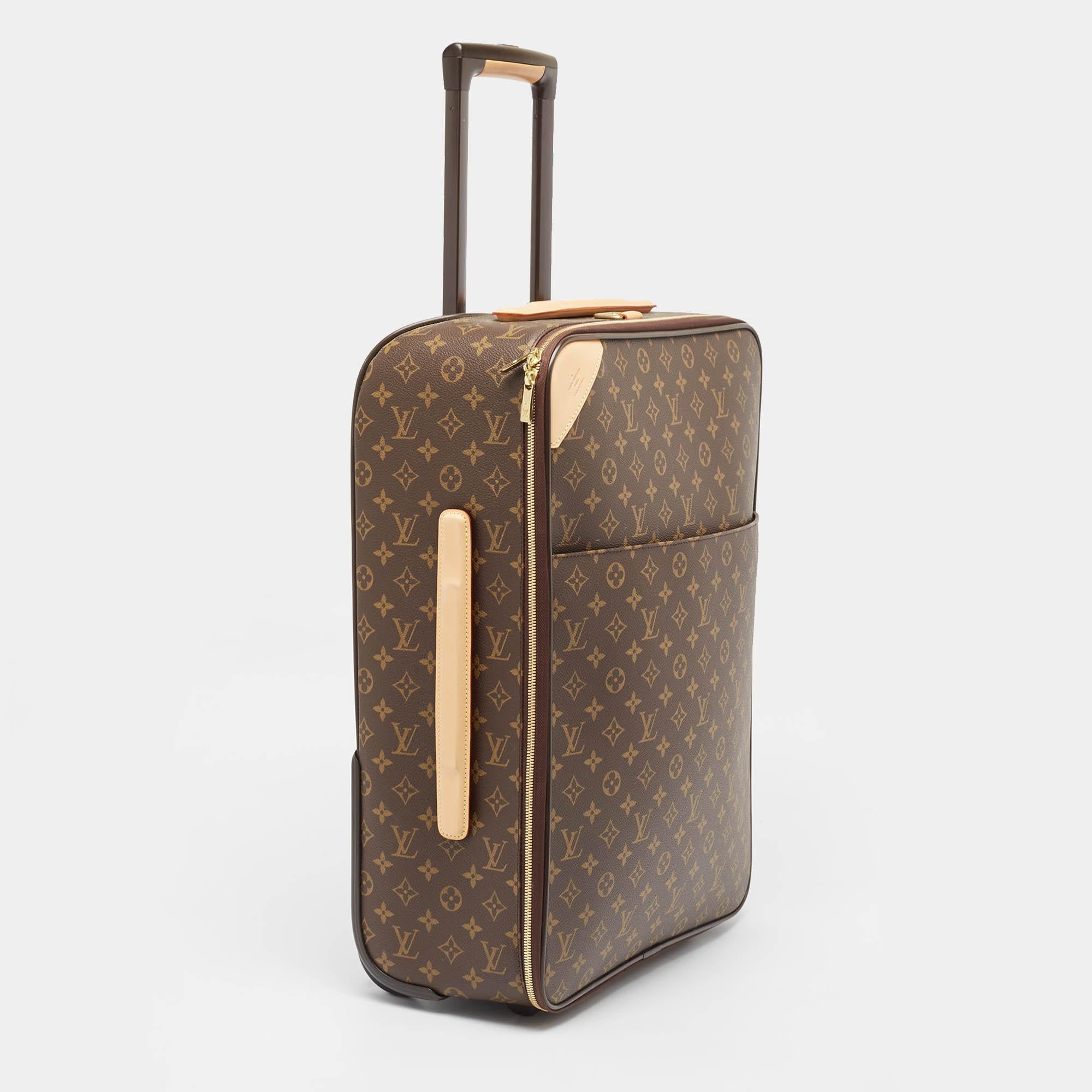 Marrone Louis Vuitton Monogram Canvas Business Pegase Legere 55 Luggage