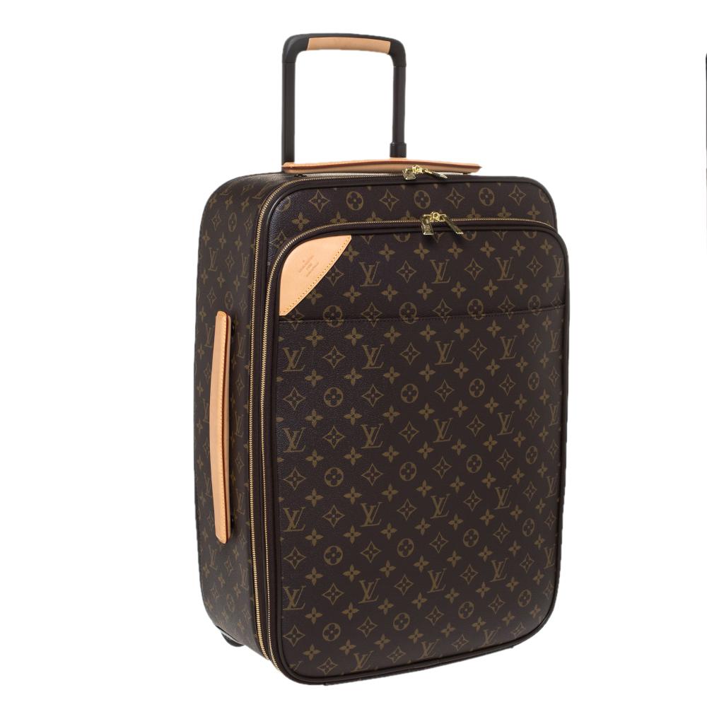 Black Louis Vuitton Monogram Canvas Business Pegase Legere 55 Luggage