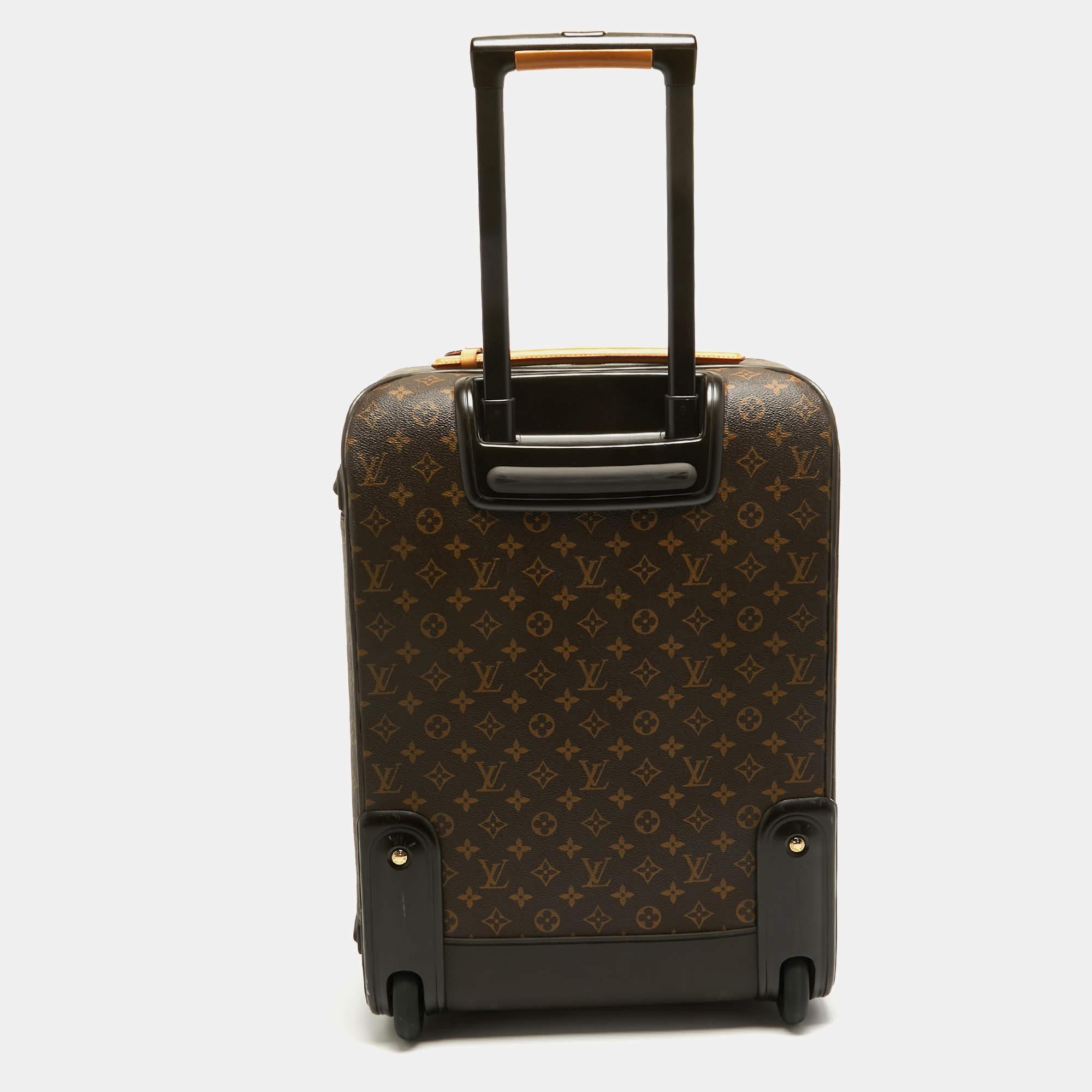 Women's Louis Vuitton Monogram Canvas Business Pegase Legere 55 Luggage