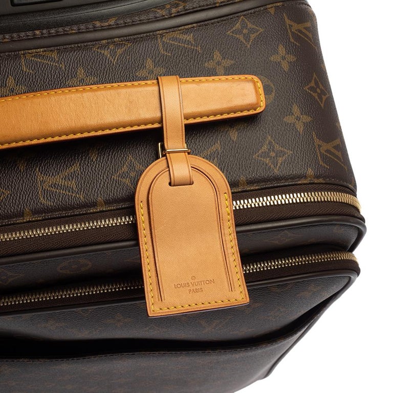 Louis Vuitton Monogram Canvas Leather Pegase 50 cm Luggage at 1stDibs