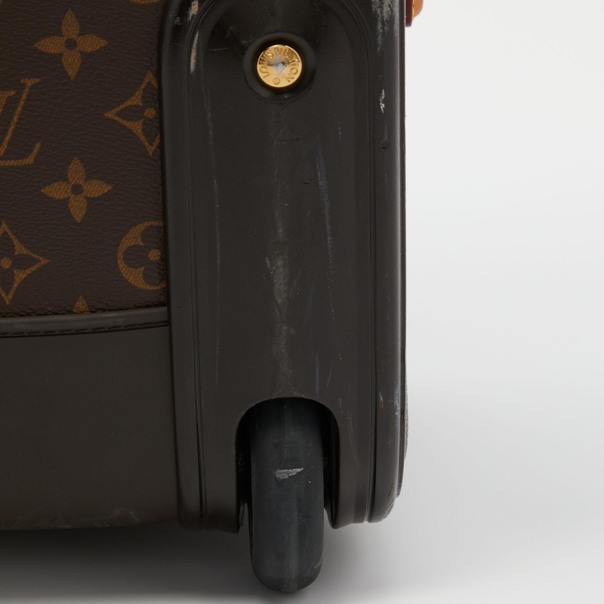 Louis Vuitton Monogram Canvas Business Pegase Legere 55 Luggage In Fair Condition In Dubai, Al Qouz 2
