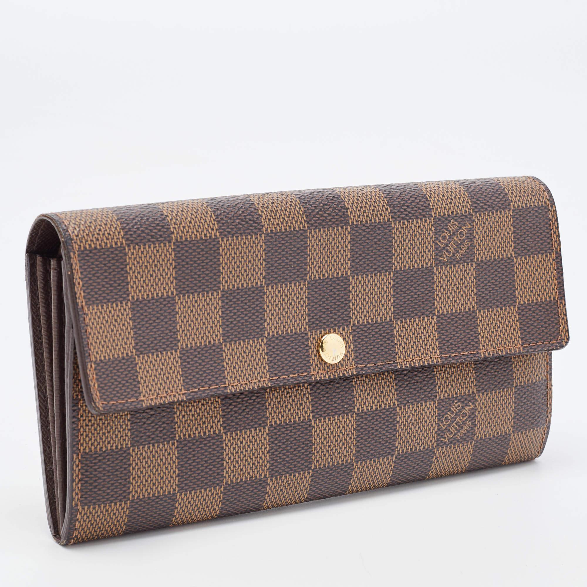 Gray Louis Vuitton Monogram Canvas Canvas Sarah Wallet