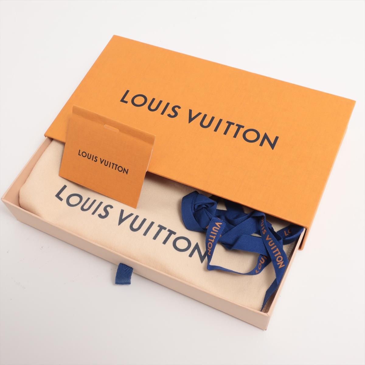 Louis Vuitton Monogram Canvas Capucine Wallet Stripe Yellow Beige For Sale 9