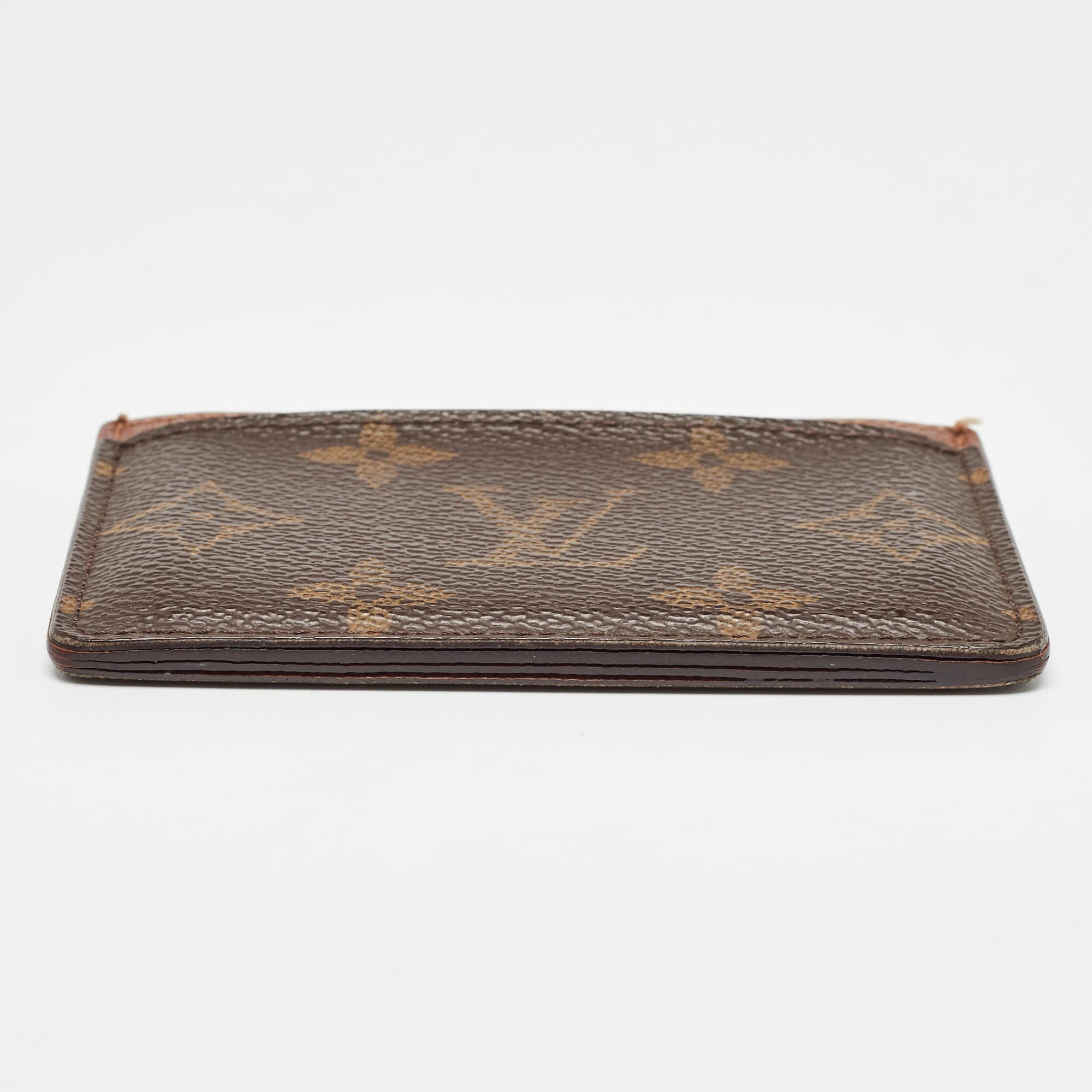 Louis Vuitton Monogramm-Kartenetui aus Segeltuch 2