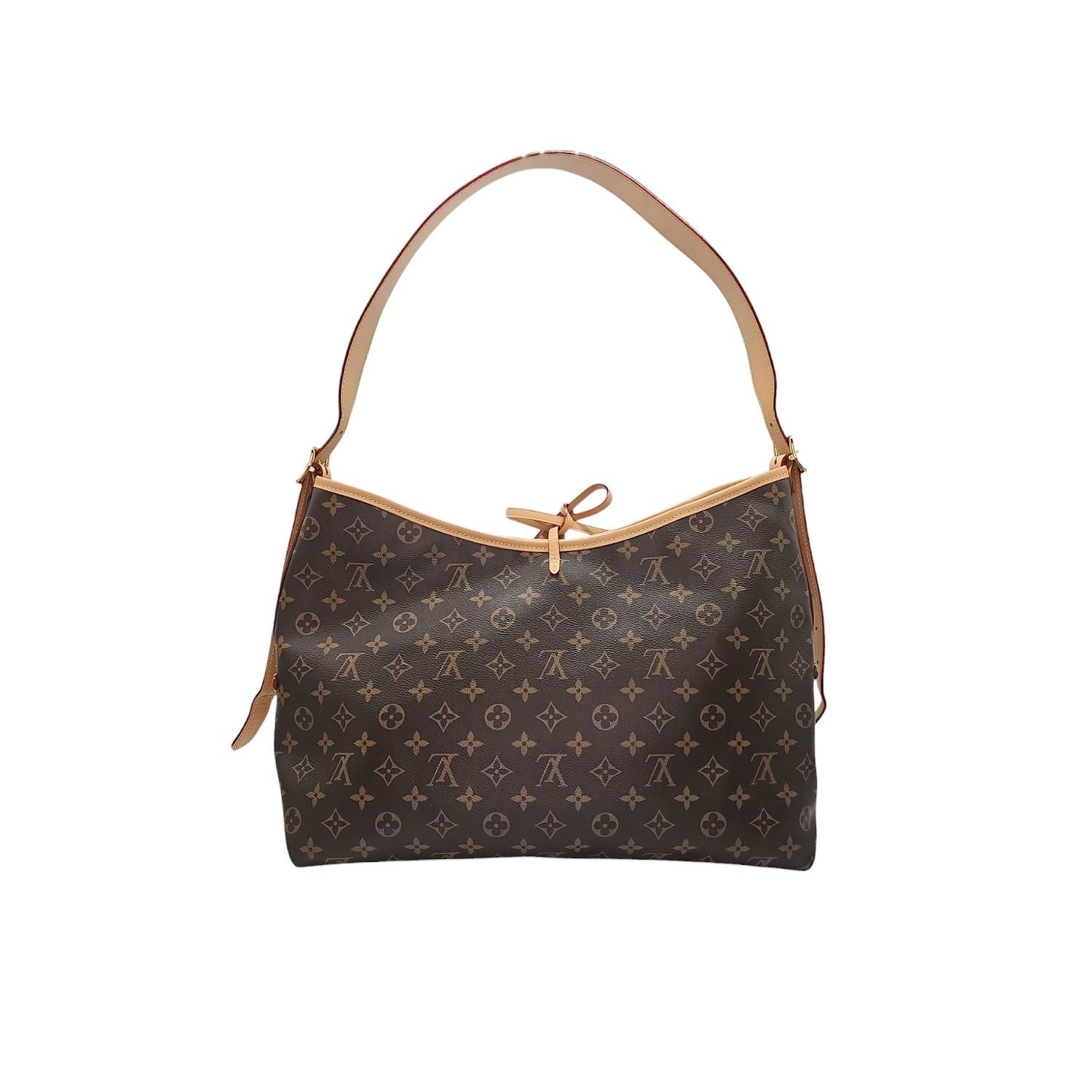 Louis Vuitton Monogram Canvas CarryAll MM Hobo In Excellent Condition In Scottsdale, AZ