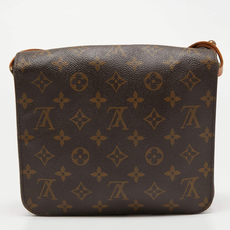 Louis Vuitton Monogram Canvas Cartouchiere MM Bag For Sale 9