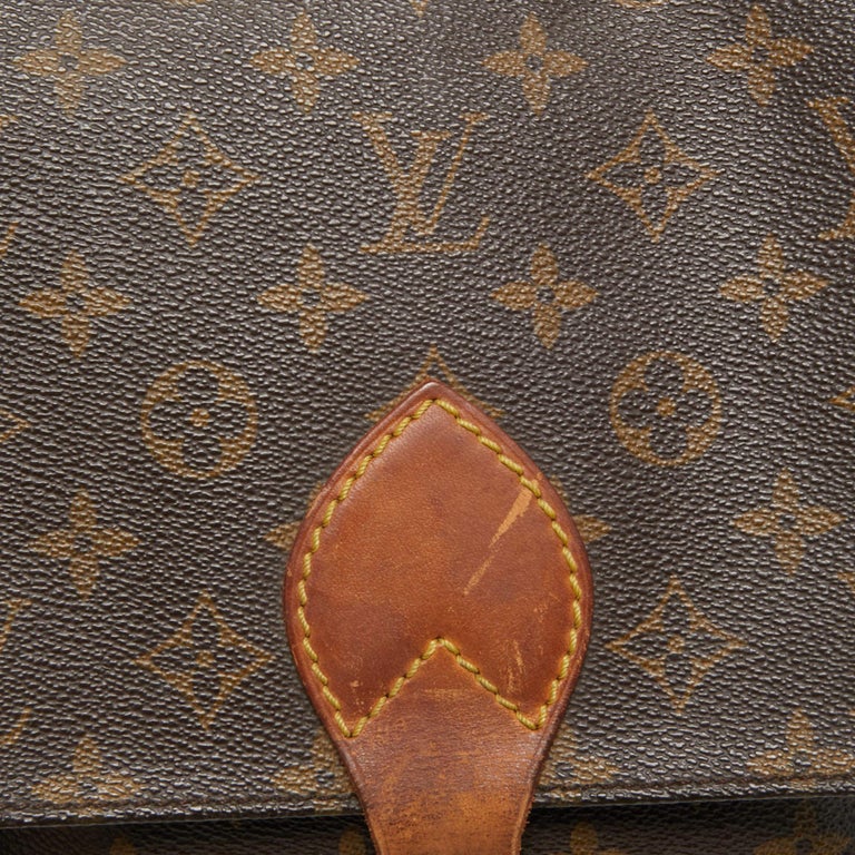 Louis Vuitton Monogram Canvas Cartouchiere MM Bag For Sale 10