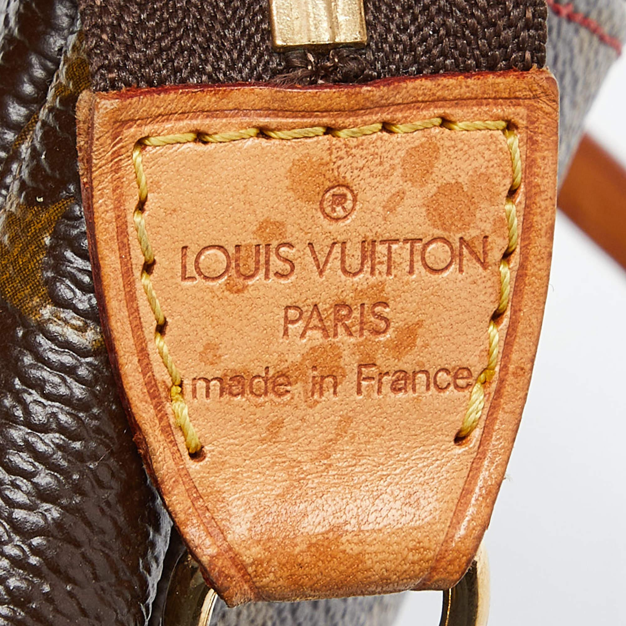Louis Vuitton Monogram Canvas Cerises Print Accessories Pochette Bag In Good Condition In Dubai, Al Qouz 2
