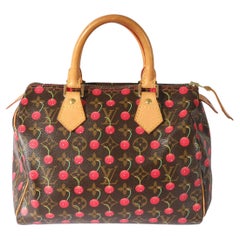 Monogrammiertes Segeltuch Cerises Speedy 25 von Louis Vuitton