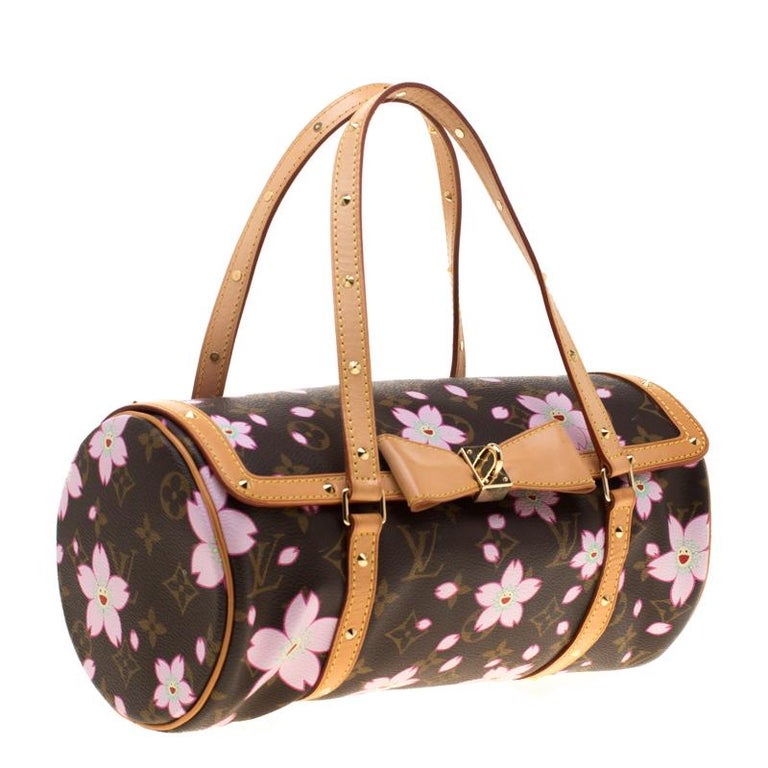 Louis Vuitton Monogram Canvas Cherry Blossom Papillon Bowling Bag For Sale at 1stdibs