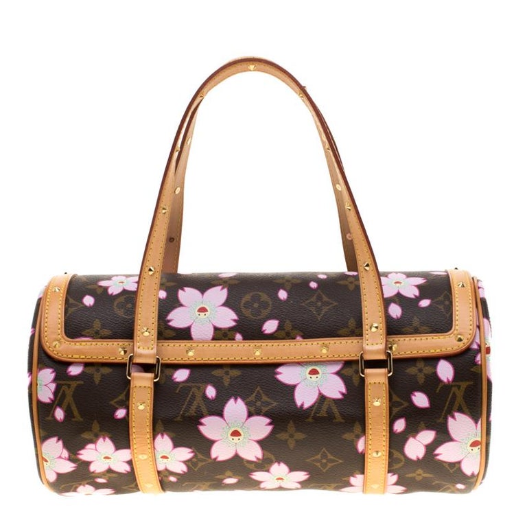LOUIS VUITTON Rare Cherry Blossom Papillon Bag at 1stDibs