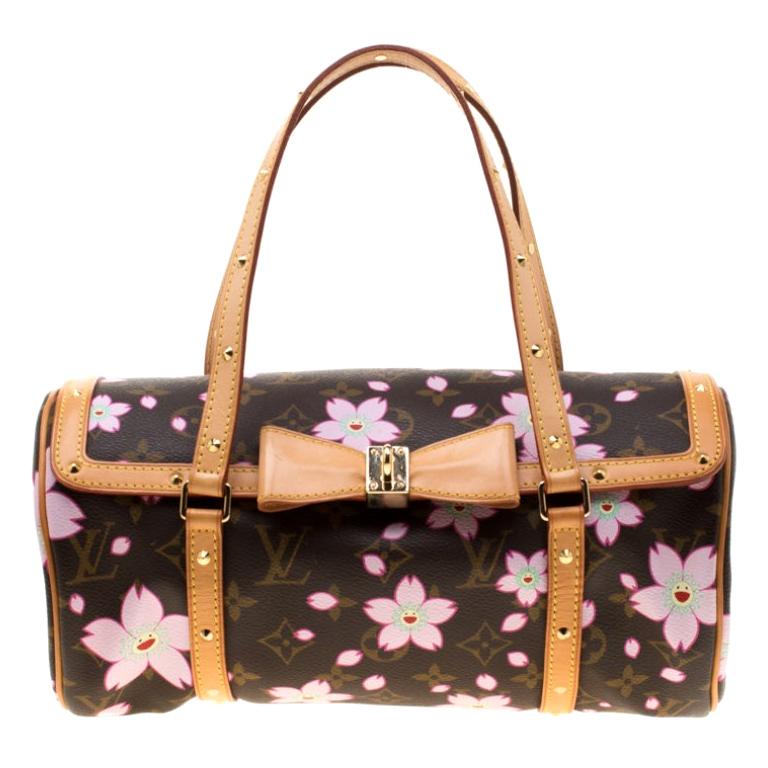 Louis Vuitton Monogram Canvas Cherry Blossom Papillon Bowling Bag