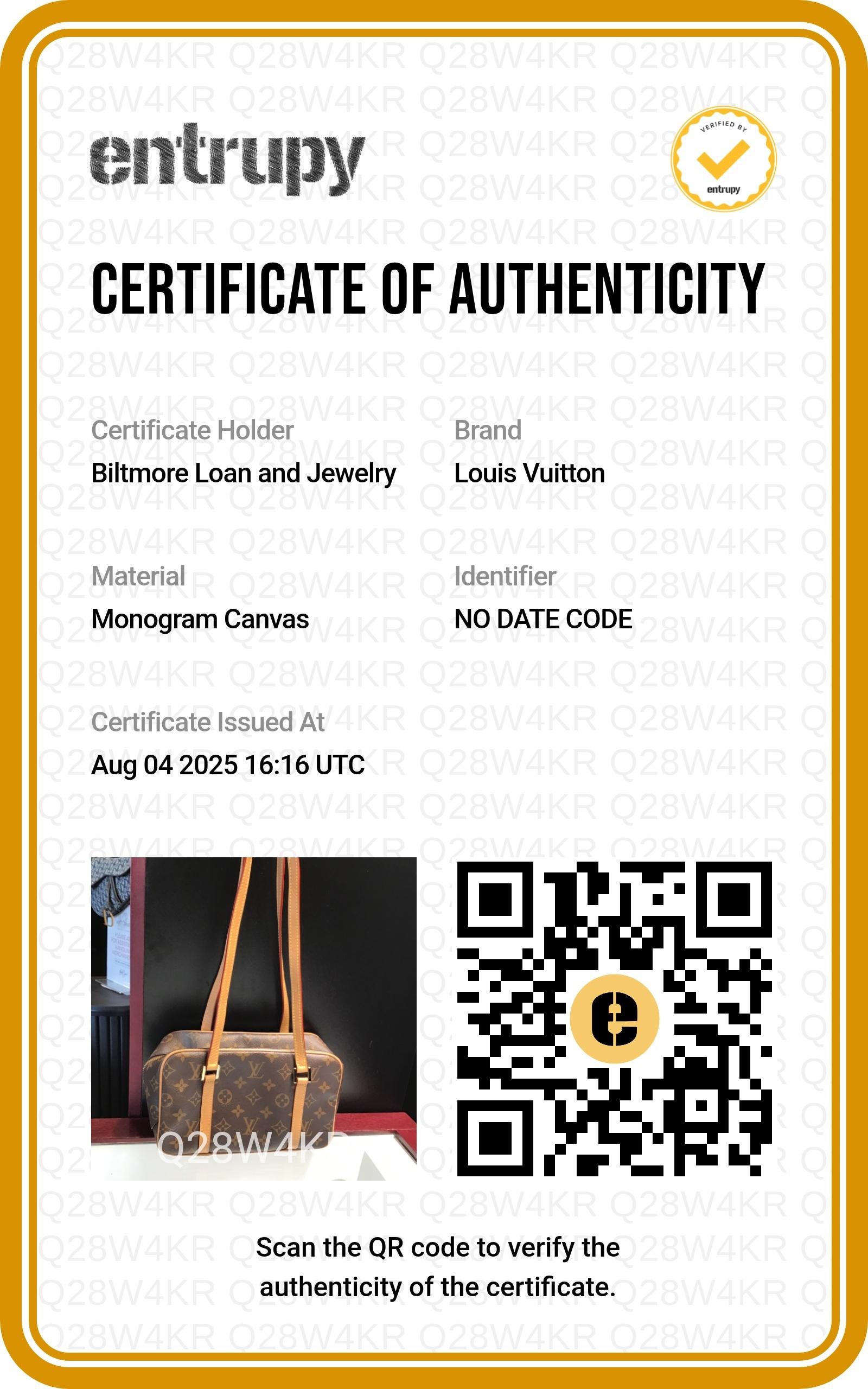 Louis Vuitton Monogram Canvas Cite Tasche NM im Angebot 7