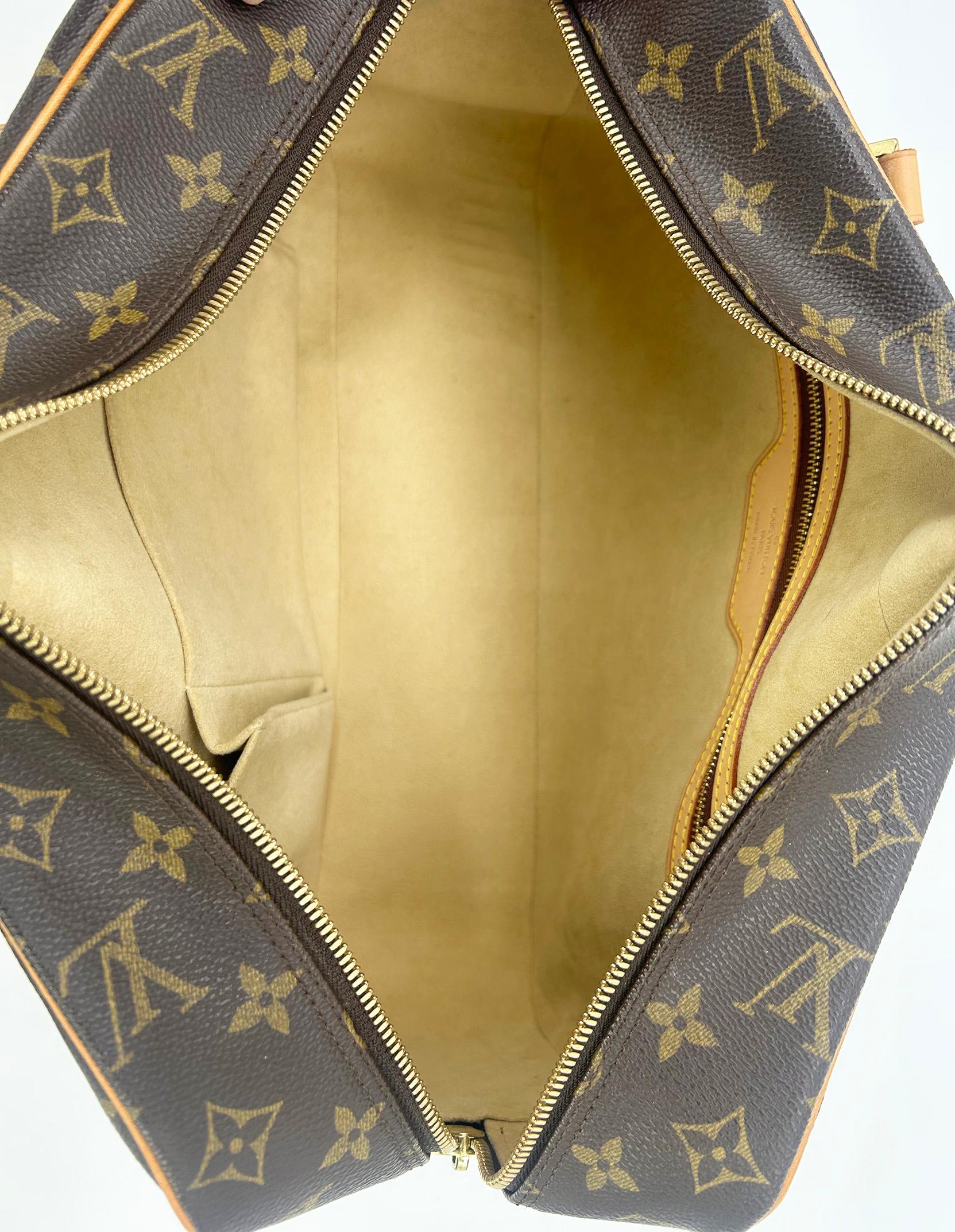 Louis Vuitton Monogram Canvas Cite GM Shoulder Bag Tote For Sale 9