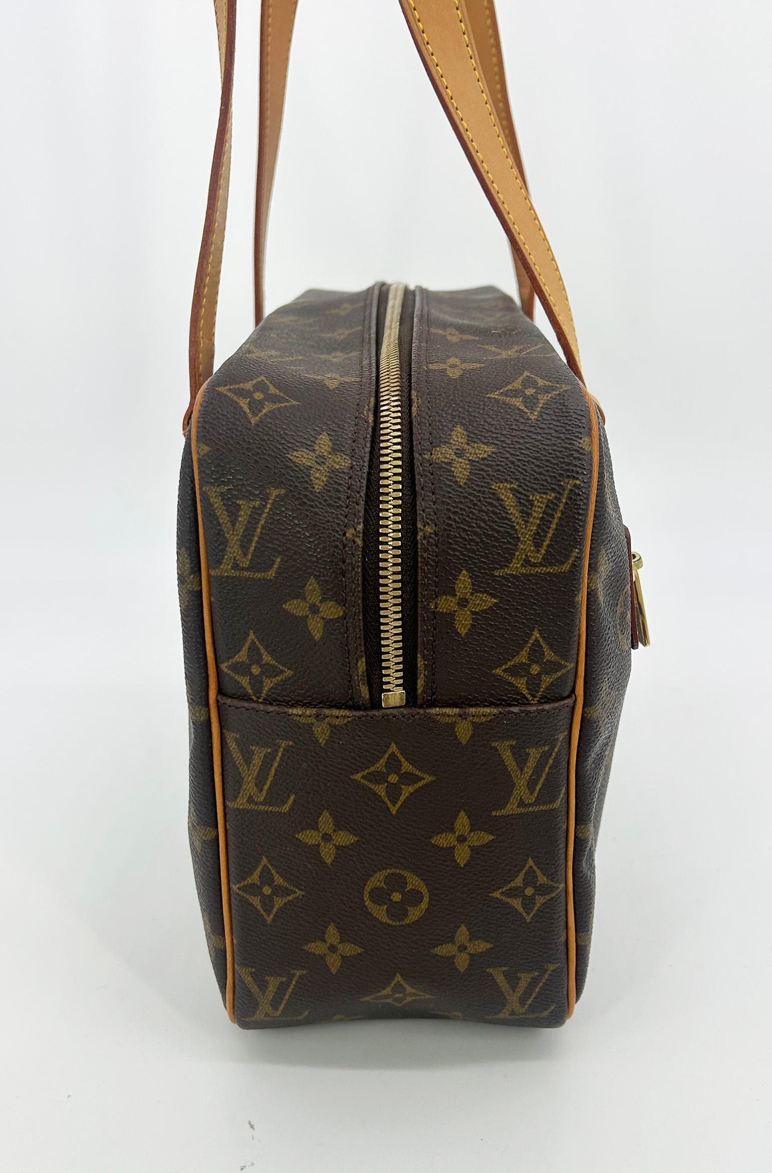 Black Louis Vuitton Monogram Canvas Cite GM Shoulder Bag Tote For Sale