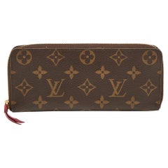 Louis Vuitton Monogram Canvas Clemence Zip Around Wallet