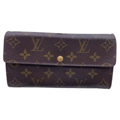 Louis Vuitton Monogram Canvas Continental Sarah Long Wallet