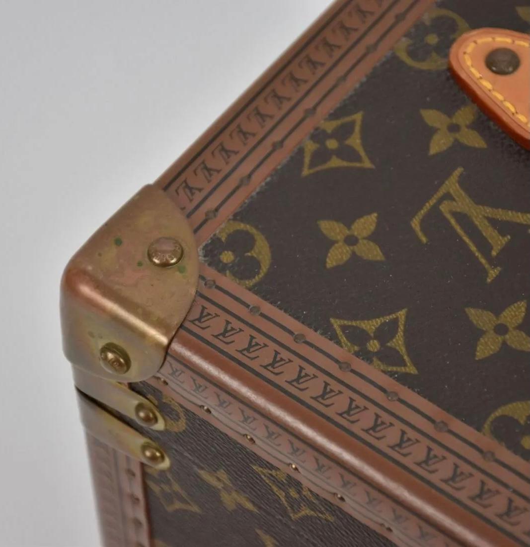French Louis Vuitton Monogram Canvas Cosmetic Vanity Travel Trunk Case For Sale