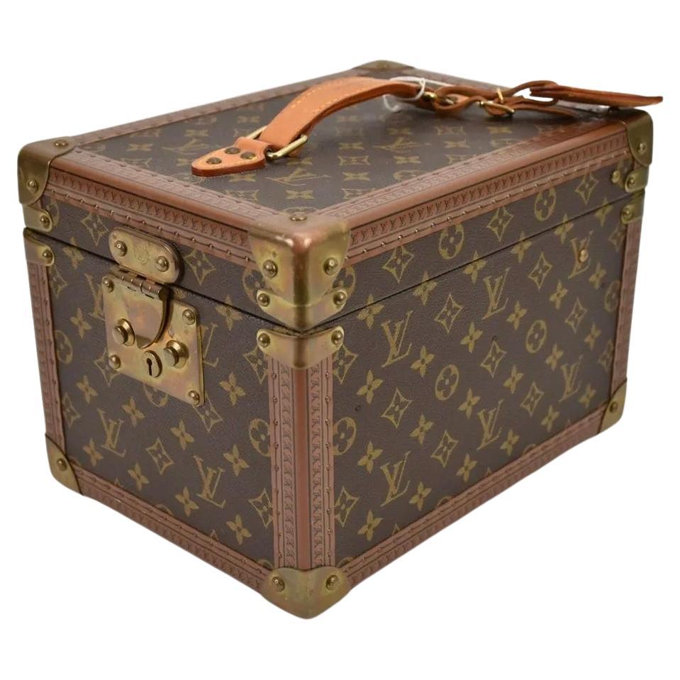 Louis Vuitton Monogram Canvas Cosmetic Vanity Travel Trunk Case For Sale