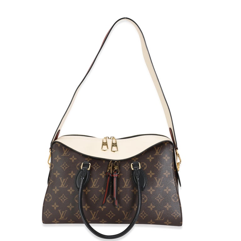 Listing Title: Louis Vuitton Monogram Canvas & Cream Leather Tuileries Satchel
SKU: 117388
MSRP: 2630.00
Condition: Pre-owned (3000)
Handbag Condition: Very Good
Condition Comments: Very Good Condition. Creasing and discoloration to leather on