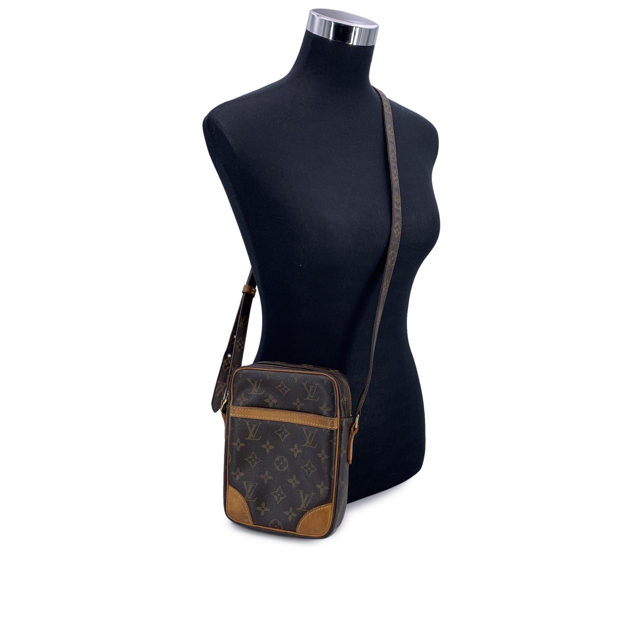 Step into the world of classic Louis Vuitton with the Danube messenger bag, a stylish and versatile piece that embodies the luxury and craftsmanship the brand is known for. Crafted from the signature monogram canvas, this bag combines practicality