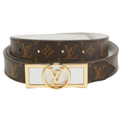 Louis Vuitton Monogram Canvas Dauphine Reversible Belt 90 CM