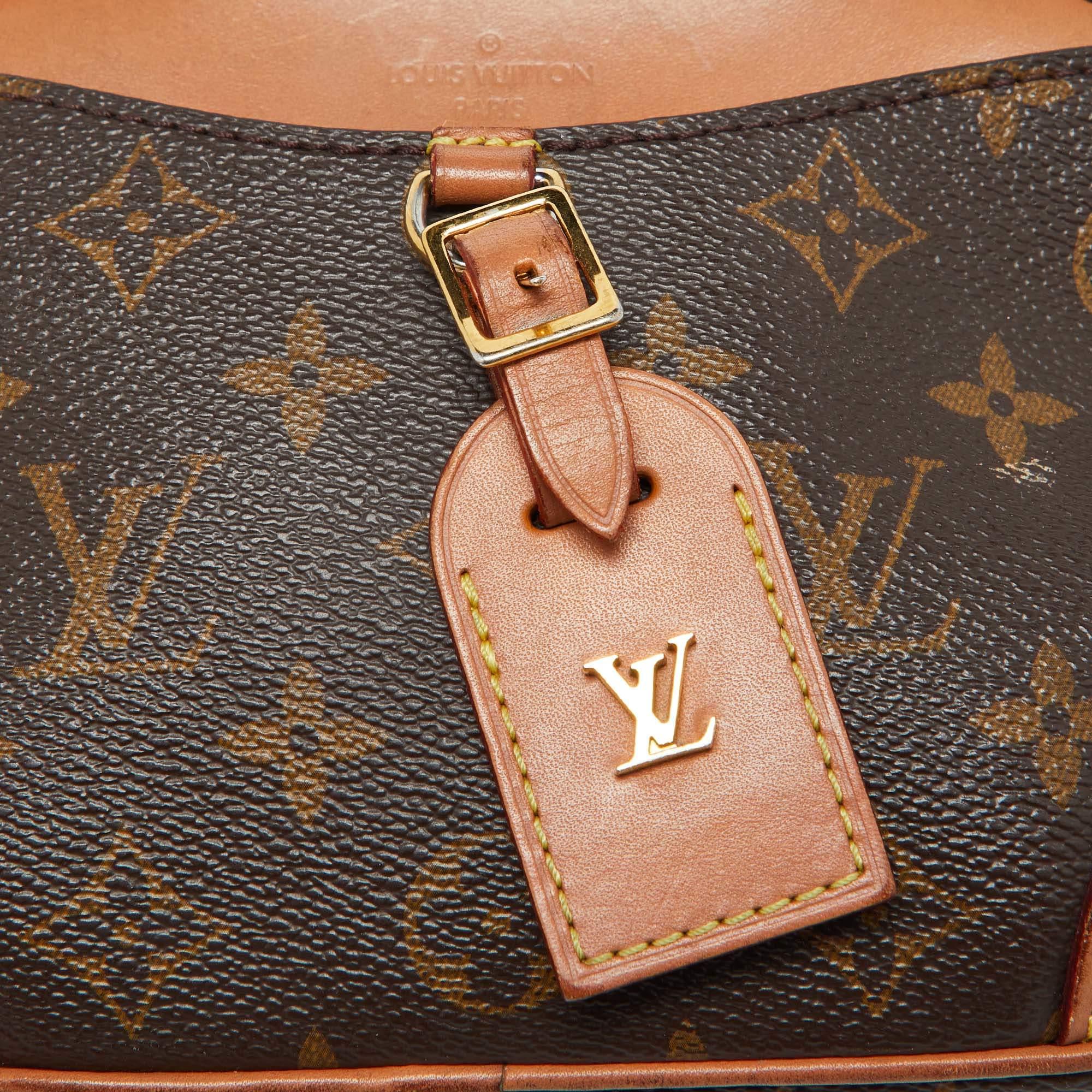 Borsa Louis Vuitton Monogram in tela Deauville Mini in vendita 2