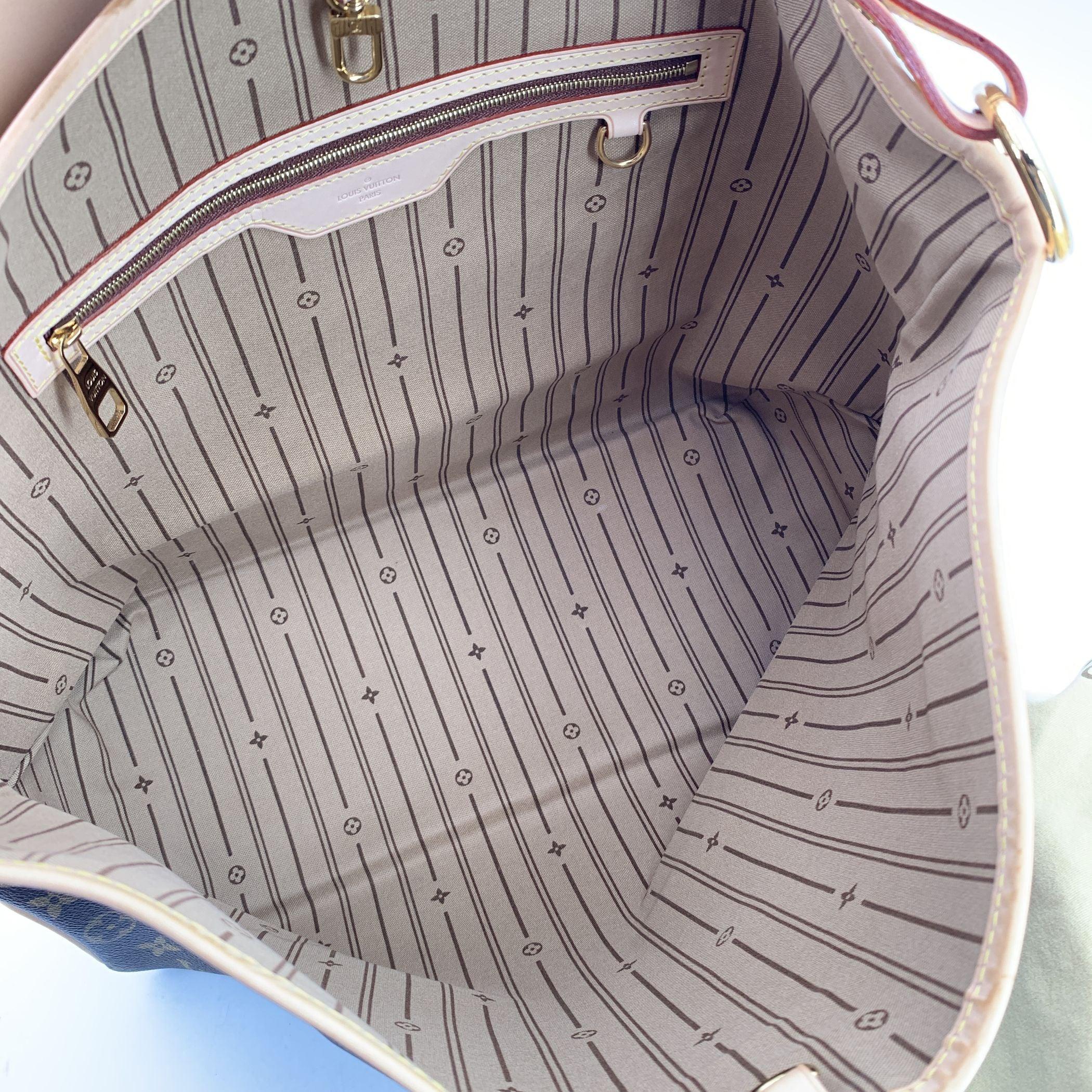 Women's Louis Vuitton Monogram Canvas Delightful MM Shoulder Bag Tote