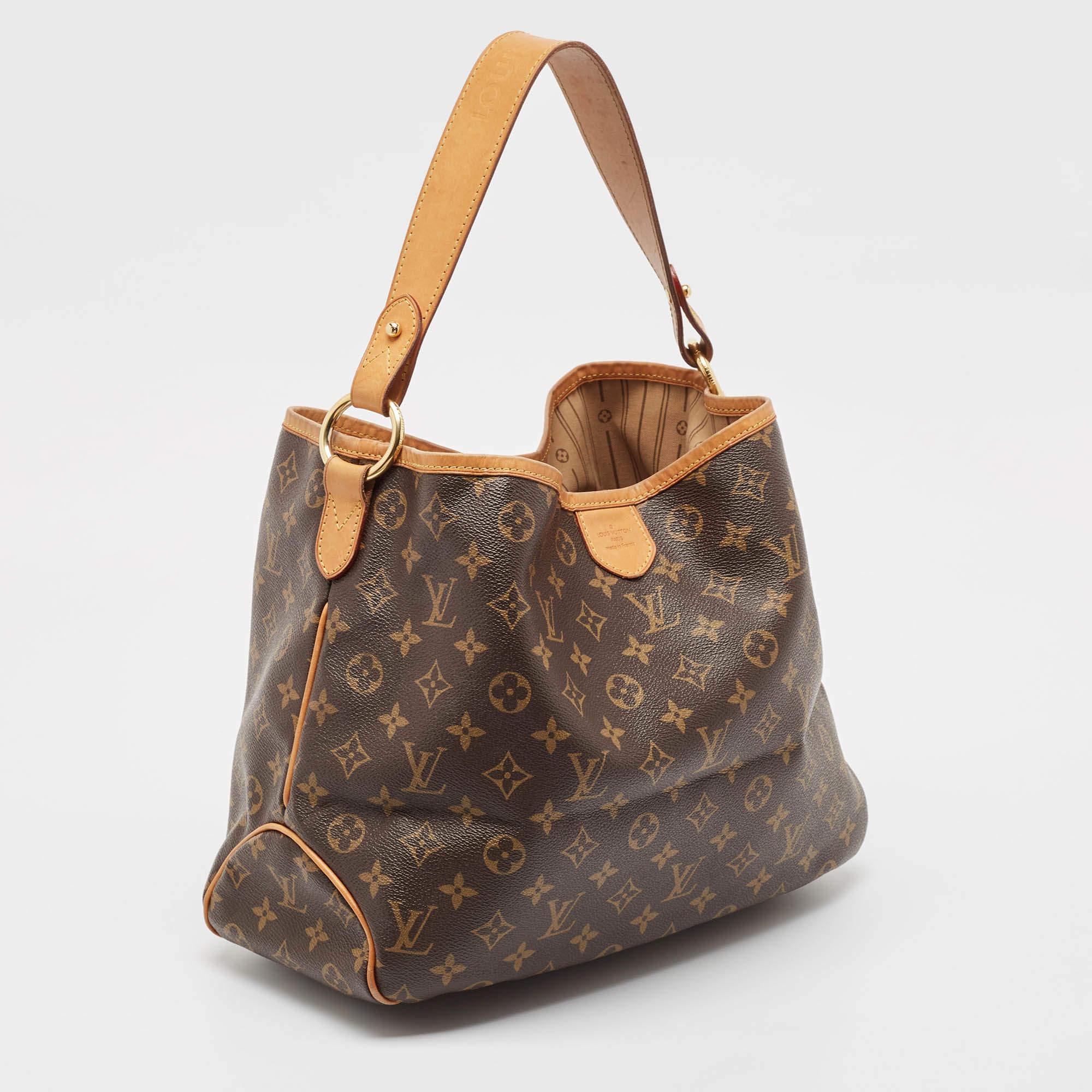 Brown Louis Vuitton Monogram Canvas Delightful PM Bag