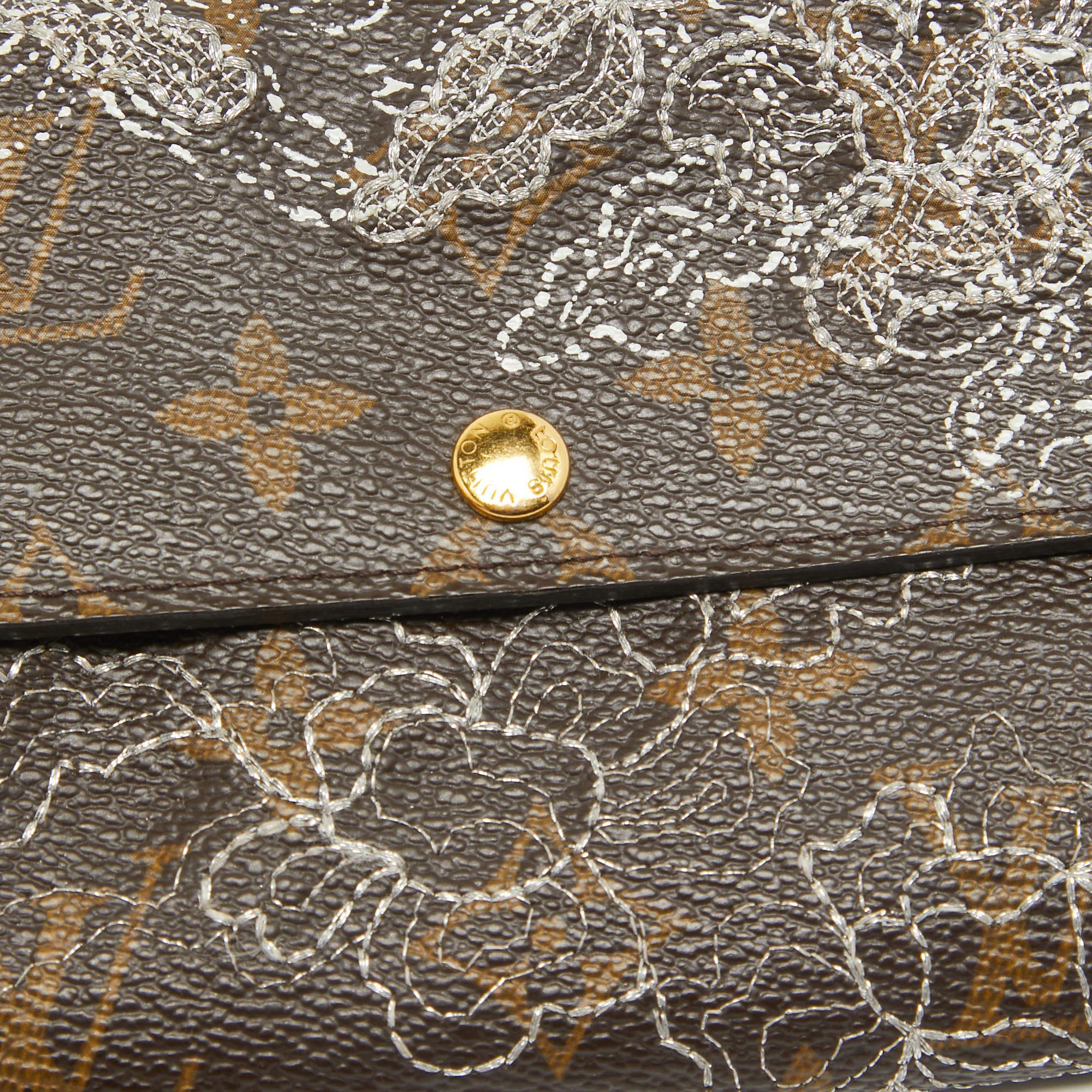 Louis Vuitton Monogram Canvas Dentelle Sarah Wallet For Sale 1