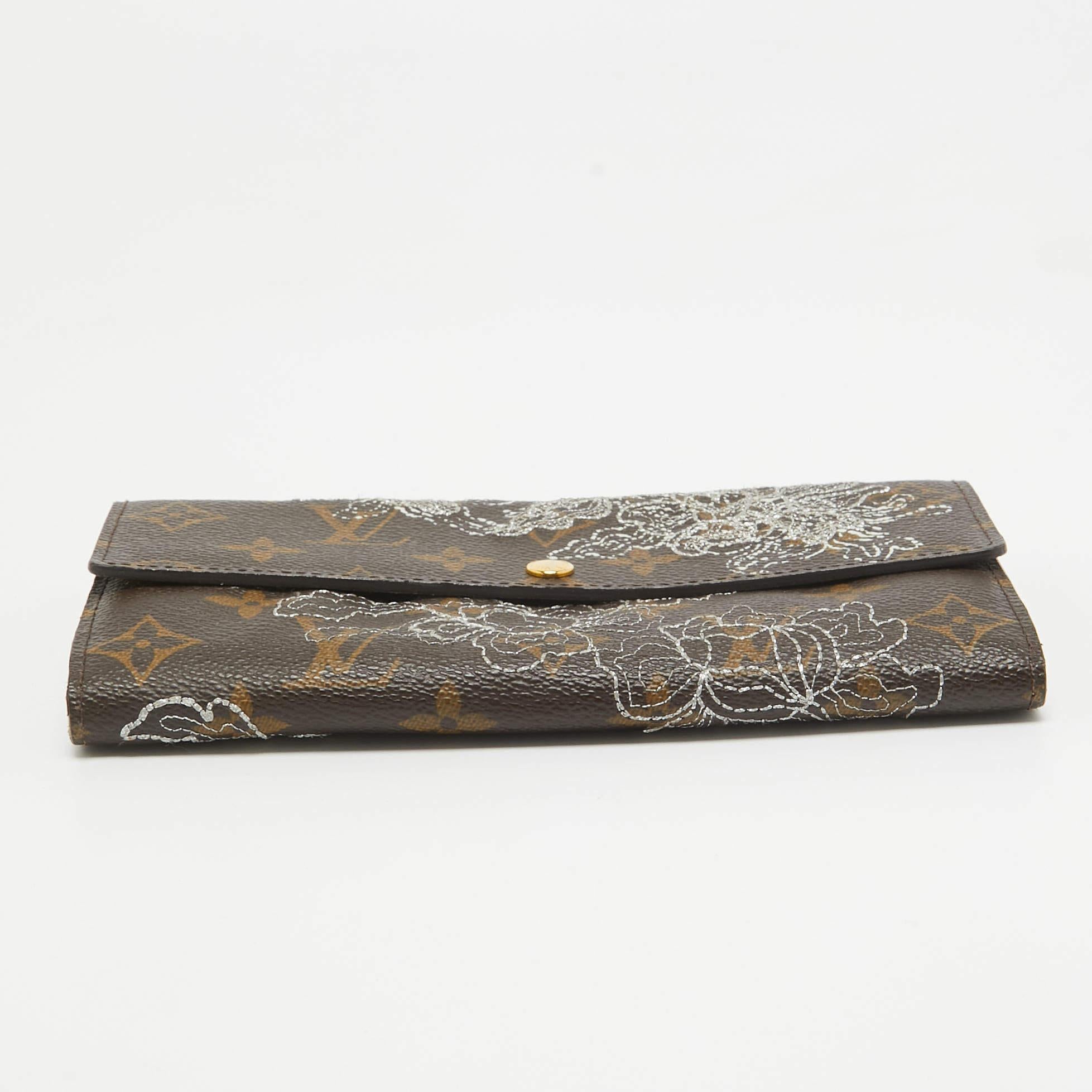 Louis Vuitton Monogram Canvas Dentelle Sarah Wallet For Sale 2