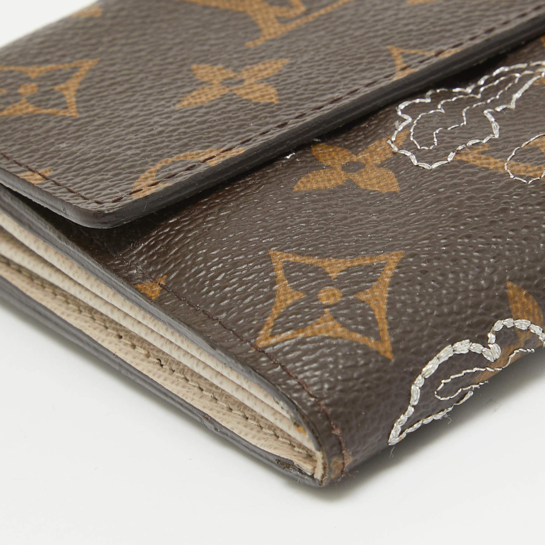 Louis Vuitton Monogram Canvas Dentelle Sarah Wallet For Sale 4