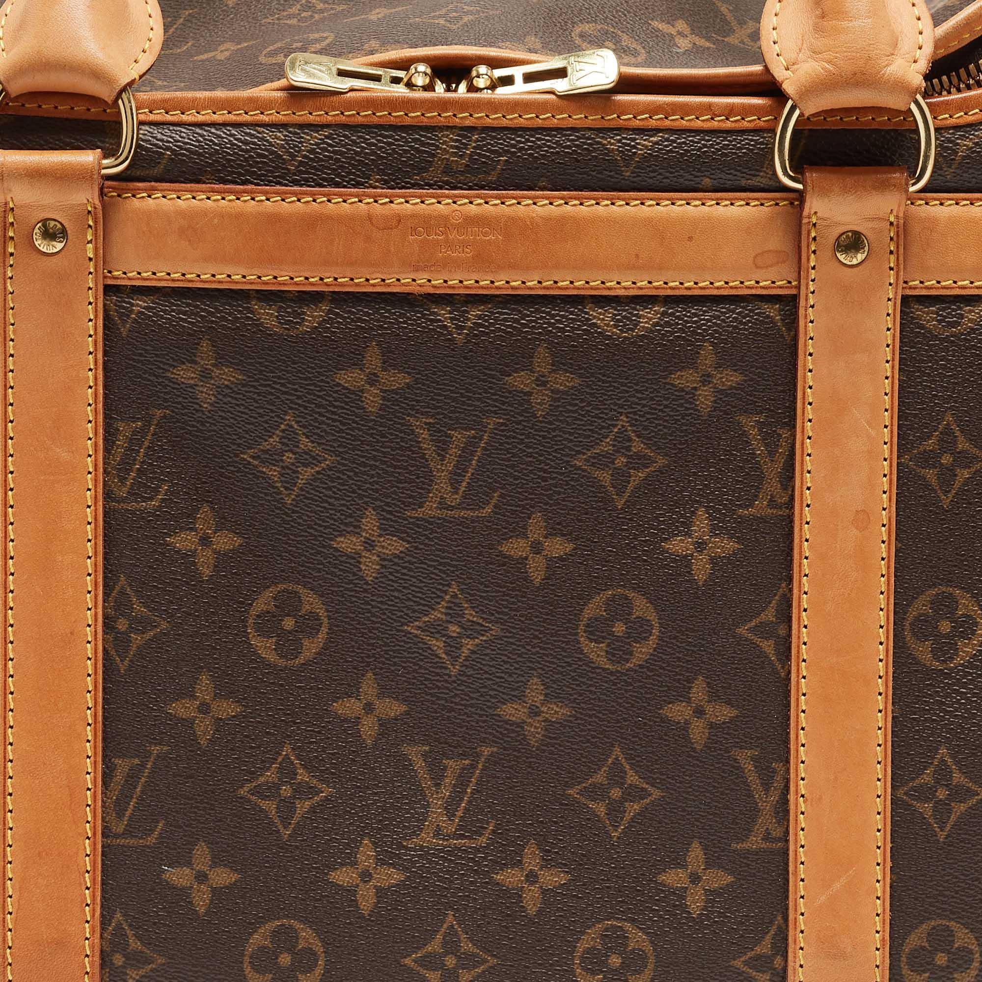 Louis Vuitton Monogram Canvas Dog Carrier 40 For Sale 10