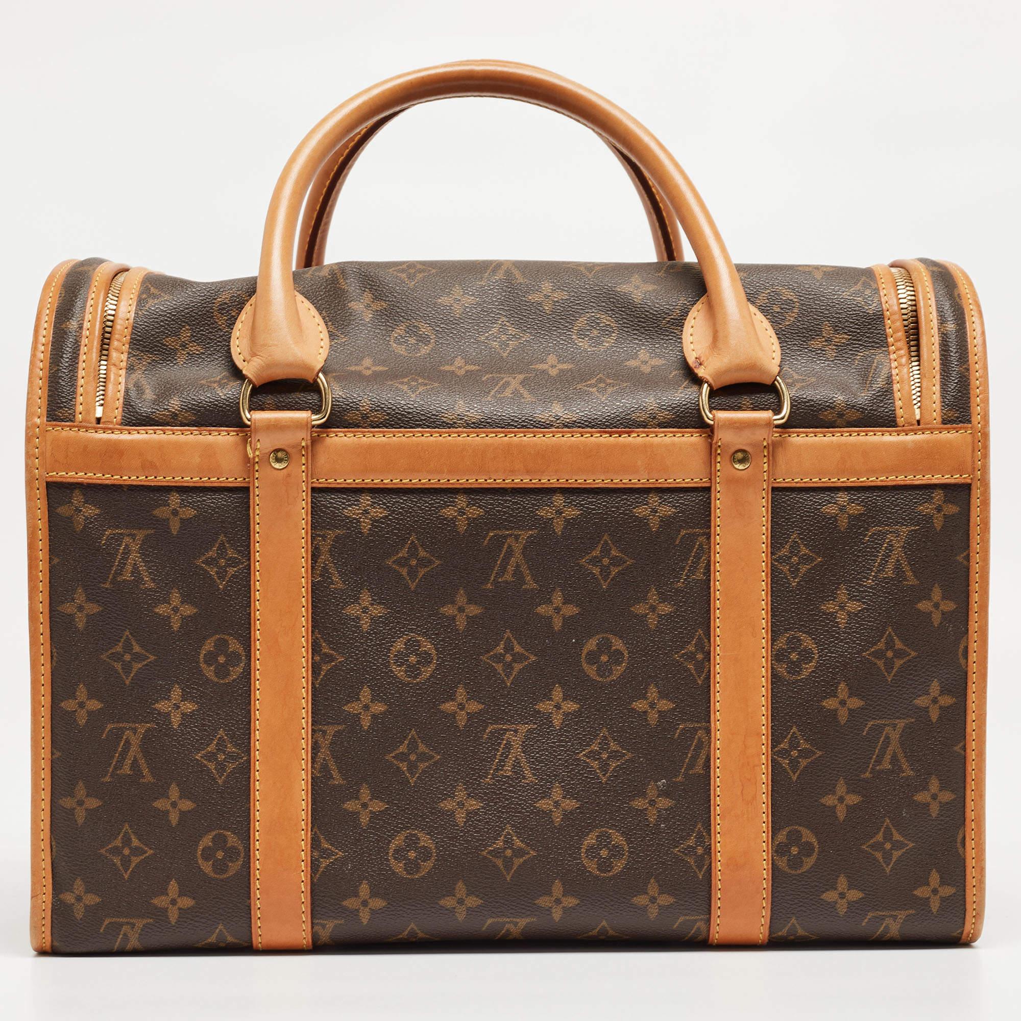 Everything falls short when we are talking about dogs and the love dog lovers bear for them. To extend this profound companionship all day long, Louis Vuitton brings you this ultra-chic and functional Dog Carrier bag. It's a lovely creation designed