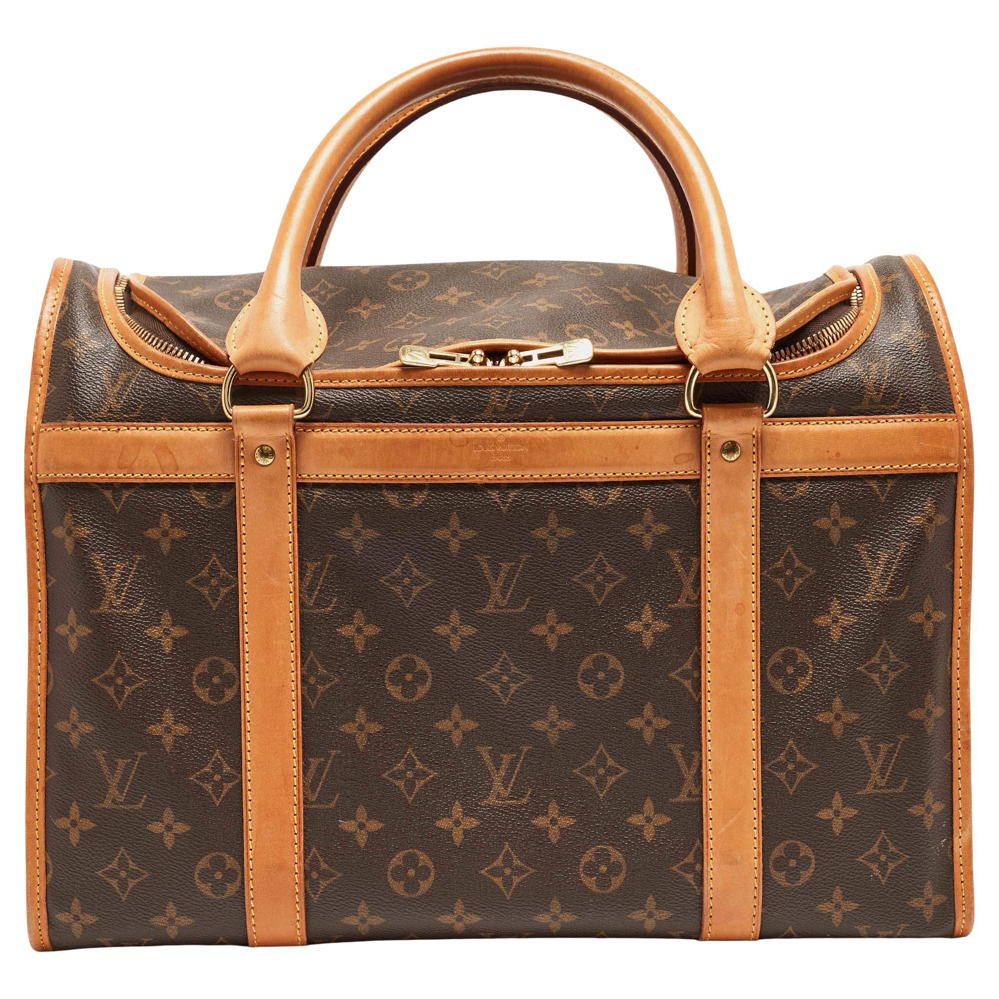 Louis Vuitton Monogram Canvas Dog Carrier 40 For Sale