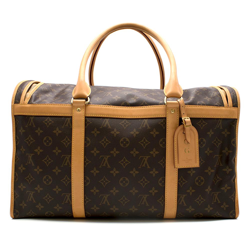 louis vuitton dog carrier monogram 50 brown