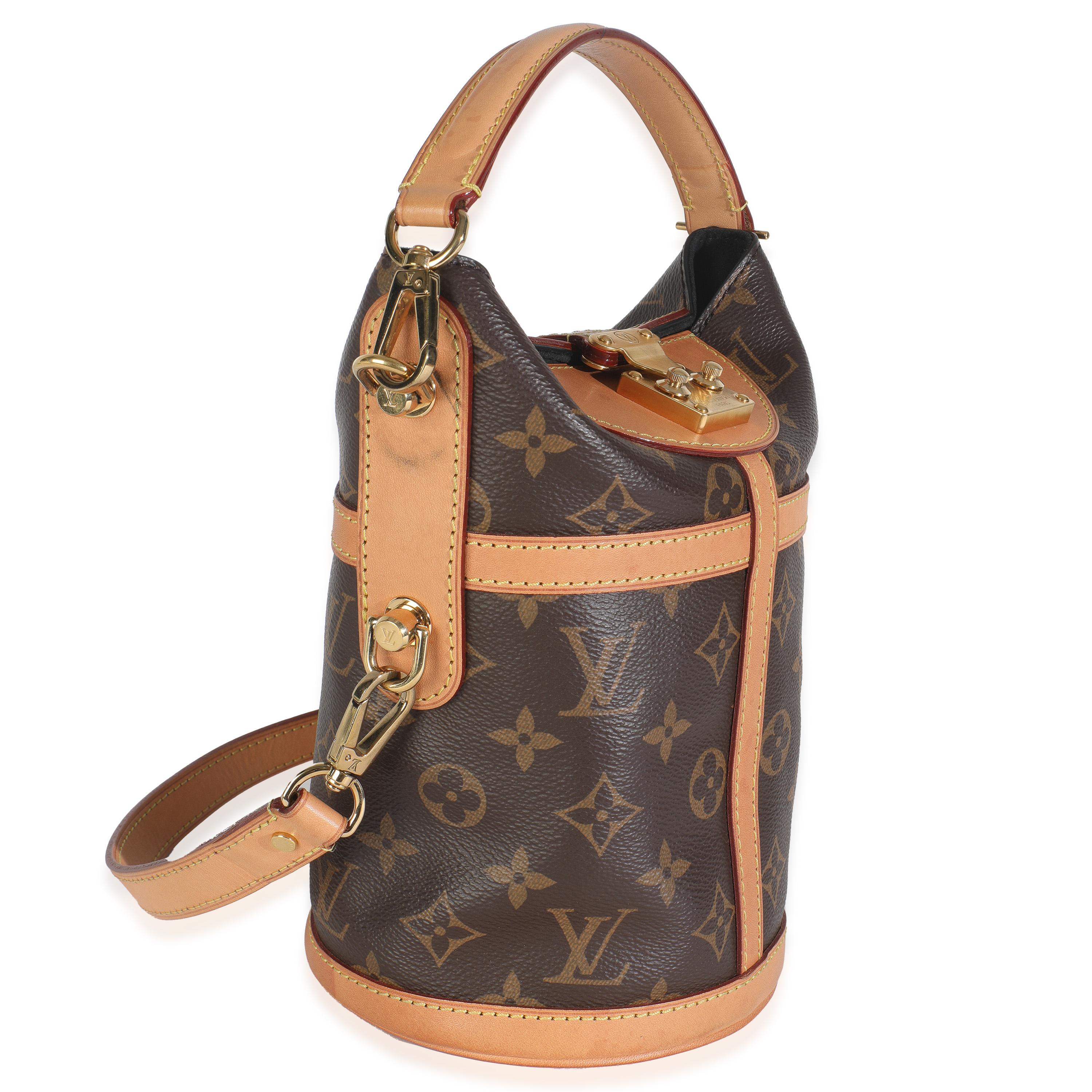 Marron Louis Vuitton Monogram Canvas Duffle Bag en vente