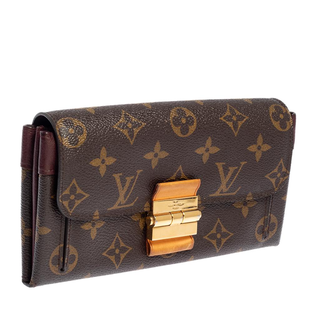 Louis Vuitton Monogram Canvas Elysee Geldbörse (Schwarz)