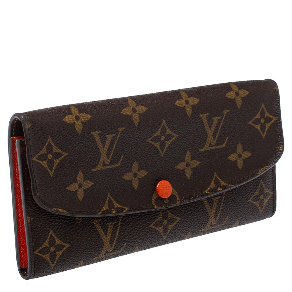 Black Louis Vuitton Monogram Canvas Emilie Wallet