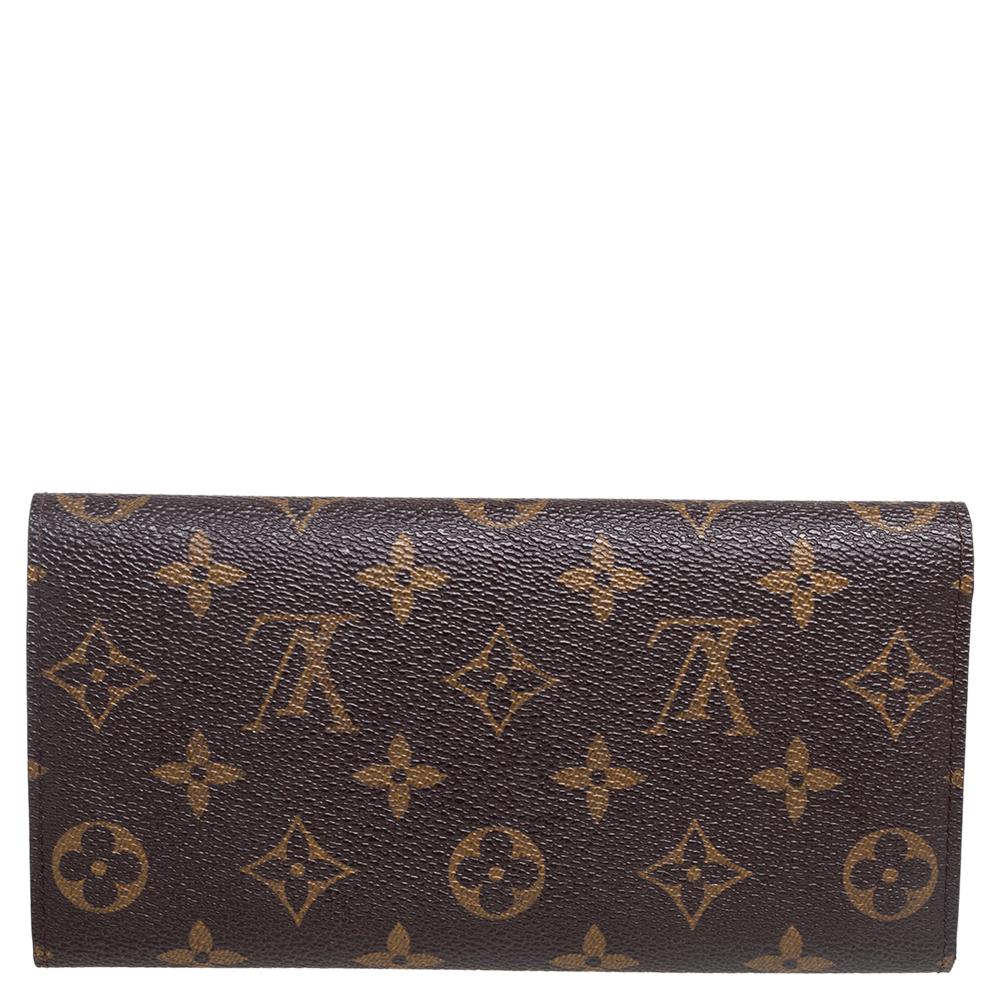 Black Louis Vuitton Monogram Canvas Emilie Wallet