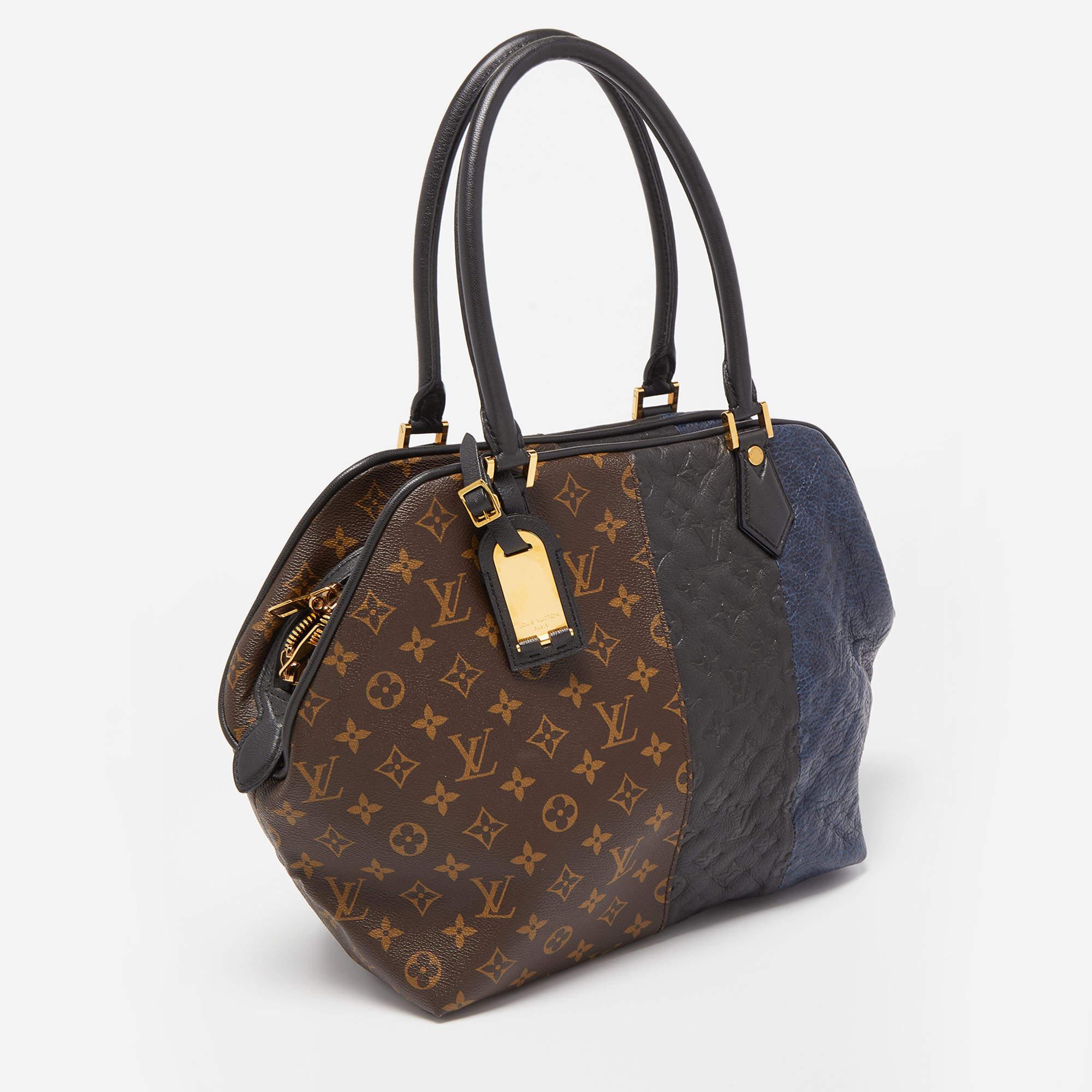 The Louis Vuitton Blocks bag is a luxurious and exclusive fashion accessory. This exquisite handbag features a combination of the iconic LV monogram canvas and premium empreinte leather, adorned with unique block patterns. It boasts a practical