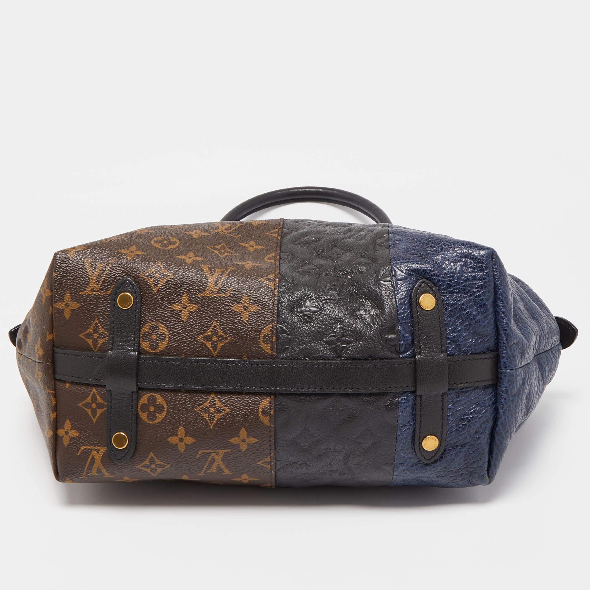 Louis Vuitton Monogram Canvas & Empreinte Leather Limited Edition Blocks Zipped  In Good Condition In Dubai, Al Qouz 2