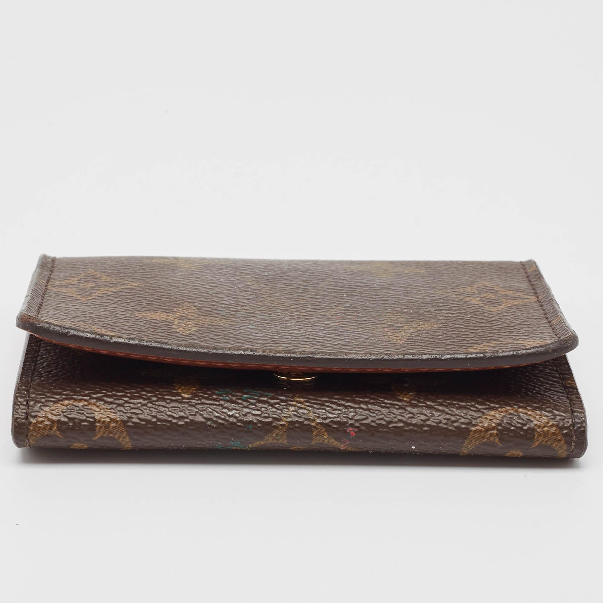 Carte de visite Louis Vuitton en toile Monogram en vente 2