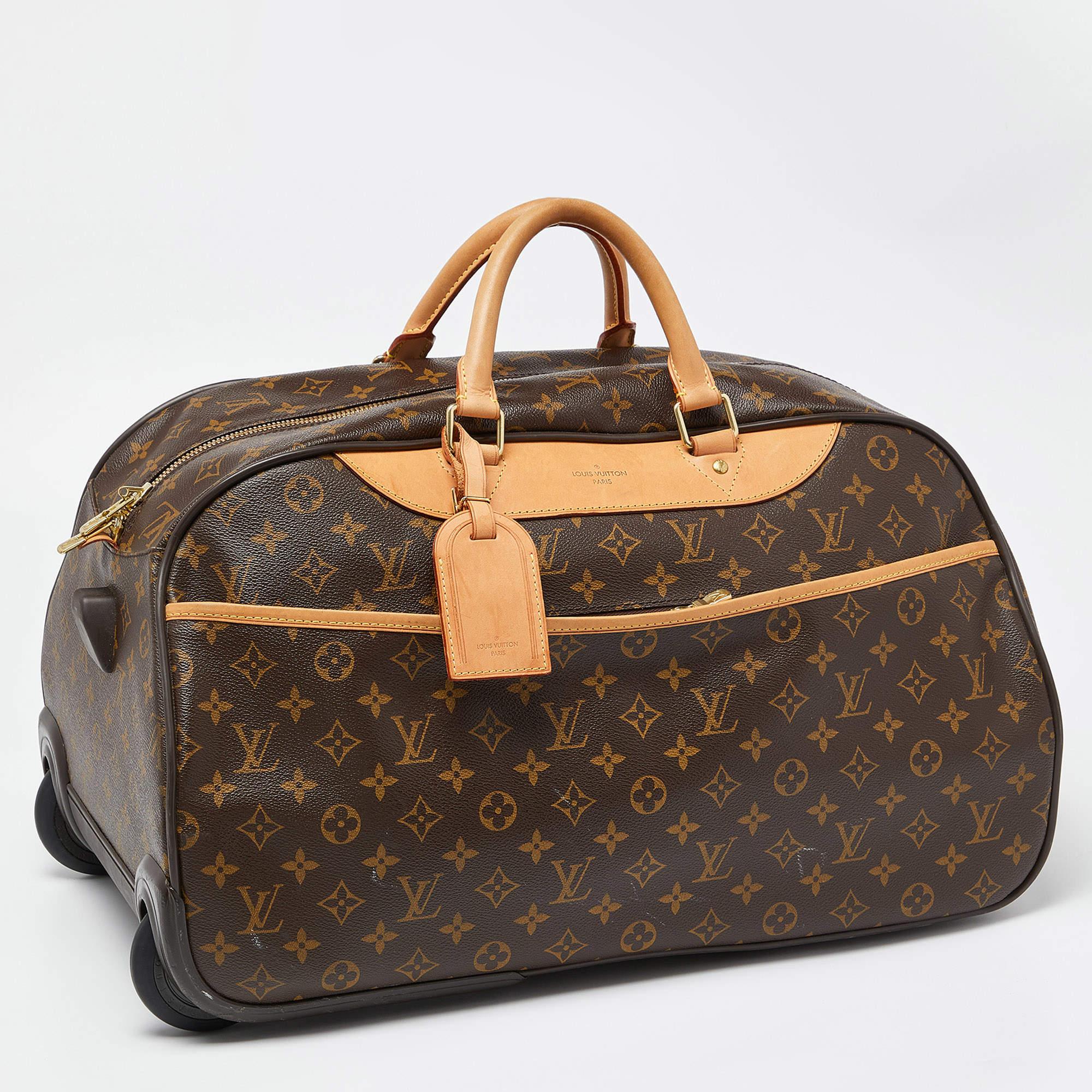 Black Louis Vuitton Monogram Canvas Eole 50 Luggage Bag